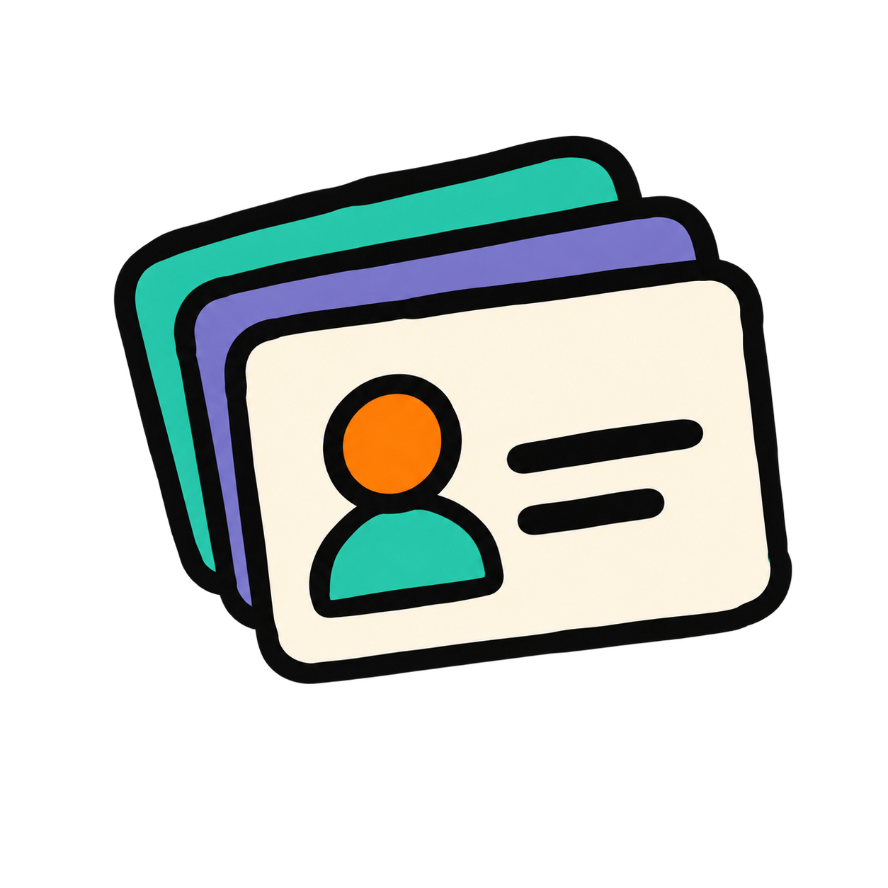 Business card icon